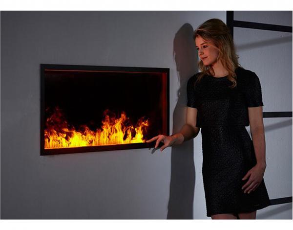 3D atomizing water fireplace, flame imitation, Width 500mm, depth 250mm.